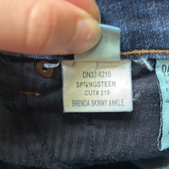 David Kahn Jeans Distressed at knee Brenda Skinny Ankle - Picture 6 of 7